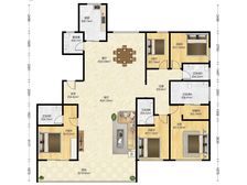 看湖 中庭 明湖懿秋苑 全新交付 超大客厅 8米大堂奢华展现