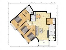 大平层,采光充足,小区中心位置,大开间