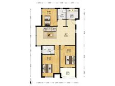 户型方正、得房、格局好、采光好、视野开阔