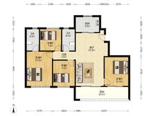 一线江景房,升级装修,江来上府,四房两卫