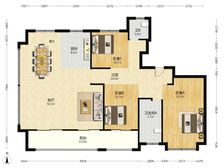 维科品质 看全江景大平层 4房2卫全新毛坯位置楼层好