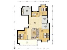 汇豪时代 户型方正 4房2卫 中庭位, 近地 铁,读宁大附属