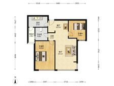 双公园,视野好,两室一厅 适合一家三口。