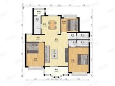 飞机户型3房,紧邻地铁口,满五税少,黄金楼层