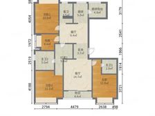 正南前滩晶萃名邸3室2厅精装修