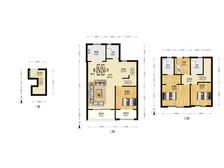 绿地富力御官山二期上叠,互型方正,采光好,有大露台