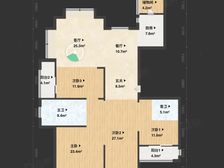 雅戈尔东海府4室2厅2卫南朝向340.0万元/套出售
