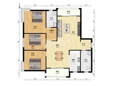 三房朝南、三面采光、转角飘窗、高区景观、品质自住、可拎包