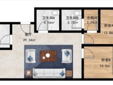 东城交道口地铁电梯学区 文津世家 东西3室2厅