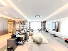 奢阔客厅豪装80万 户型正气全明格局自住保养新