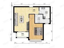 虹桥万博高区一室一厅,采光充足全明户型,价格可谈中介费有优惠