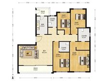 【一线江景】绿地海外滩 182平大平层毛坯,位置好 看房方便