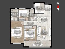 保利大都汇 3室2厅 毛坯