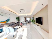 姚江湾现代精装大平层 现代风格精装修没怎么住过 一线江景