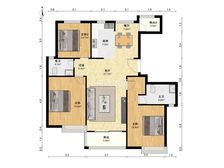 附带产权车位临河位置精装修飞机户型随时看房保利品质