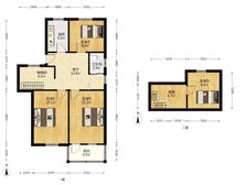 西善长巷三楼带 装修户型好三楼带阁楼