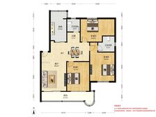 嘉泰花园公寓 135.75平3居 中间楼层,外销房