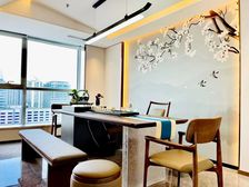 CBD核心 万达广场198平 精装遗留带家具3隔间+16工位