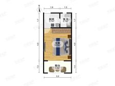 客厅带阳台,近商圈,精装修,主卧朝南,小区中心位置