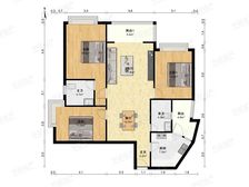 阳光威尼斯(四期)(公寓) 3室2厅 南