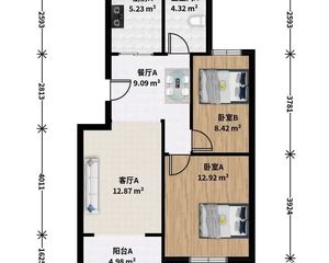 南北通透南江苑2室1厅