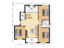 大名城二期新上大三房目前总价醉低的一套有两个车位