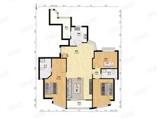 境外业主急售,高区景观一梯一户南北通透三房,含车位