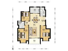 久誉慈郡精装洋房,三房二卫全新,一楼带花园,户型优