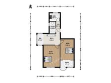 平南一村 67.92平2居 南北向简装修 安静不临街