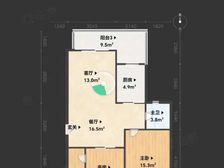 格兰春晨一期3室2厅1卫南朝向127.0万元/套出售