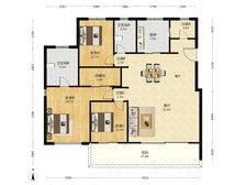 专做 滨河鸣翠 精装修,一楼带花园,此房户型方正采光无遮挡