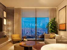 享有伊斯坦布尔萨利耶(Sar?yer) 博斯普鲁斯海峡景观的