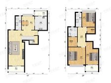 老金安地铁上盖南北通复试四房
