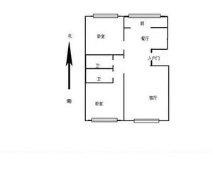南北通透柏林山水2室2厅精装修