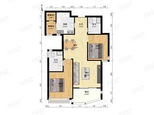 正南静安枫景苑2室2厅精装修