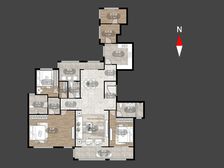 金地天际 235.6平4居 南向毛坯 着急出售