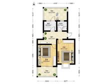 丽和苑 61.5平2居 南北向简装修 安静不临街