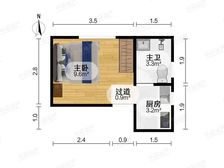 大开间,厨卫朝北,品质小区,繁华地段