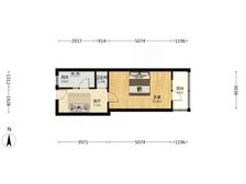示范社区(三楼一室私产可贷款)户型方正