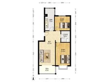 通达新苑 经典H户型 南北通透 采光好 无遮挡 落地窗非顶楼