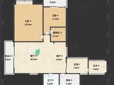 紫郡2室2厅1卫南朝向140.0万元/套出售