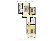 真光南北通透两房 长征家苑中层毛坯 满五住宅