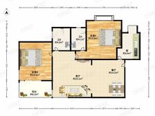 东方剑桥高区2房2厅2卫,视野开阔