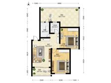 泰宸苑 80平2居 南北通两房,附赠北露台