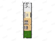 近15号线2号线,天井物业统一搭建封顶,实用面积60㎡左右