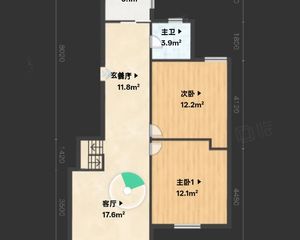 青林湾东区3室2厅1卫南朝向245.0万元/套出售