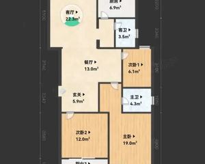 浪琴海3室2厅2卫南朝向180.0万元/套出售