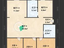 飞虹社区(二区南区) 正南朝向 临地铁 满五 近医院 商品房