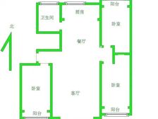 鑫和花园D区,大三室三阳开泰南北通透户型超级棒,性价比高