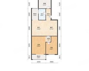 大兴黄村 枣园东里 79.34平2居 南北向简装修